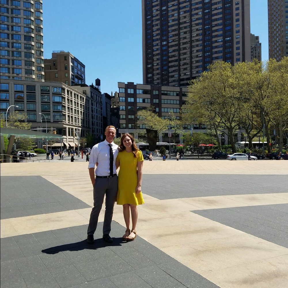 Banana republic yellow dress